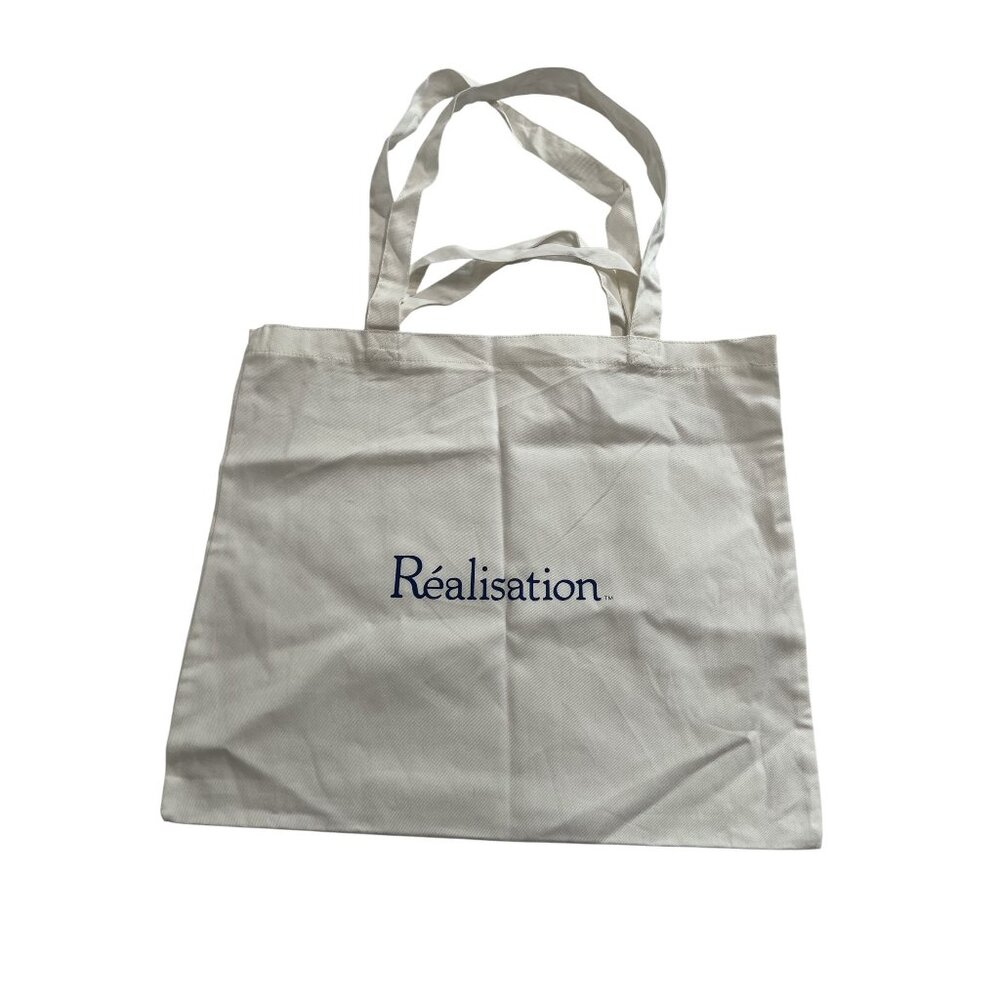 Realisation Par Canvas Tote Bag in White